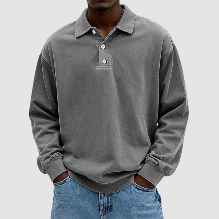 Gerald | Vintage-Style Long-Sleeve Polo