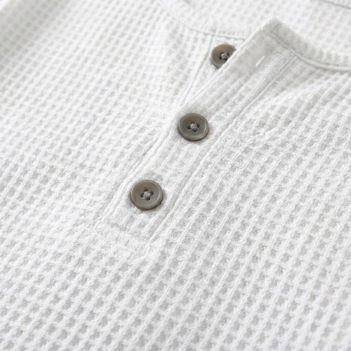 Emily | Waffle Knit Long Sleeve Top
