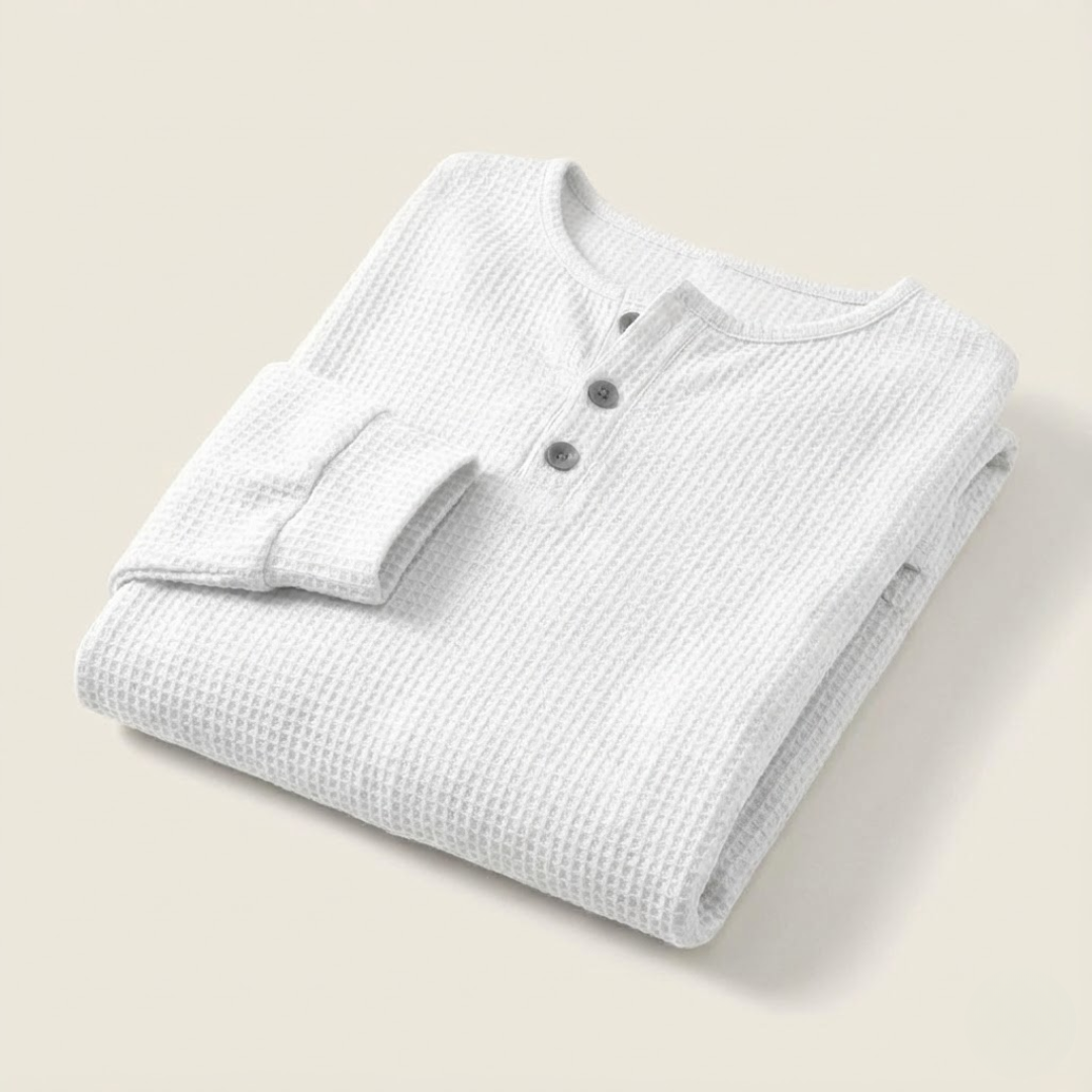 Emily | Waffle Knit Long Sleeve Top