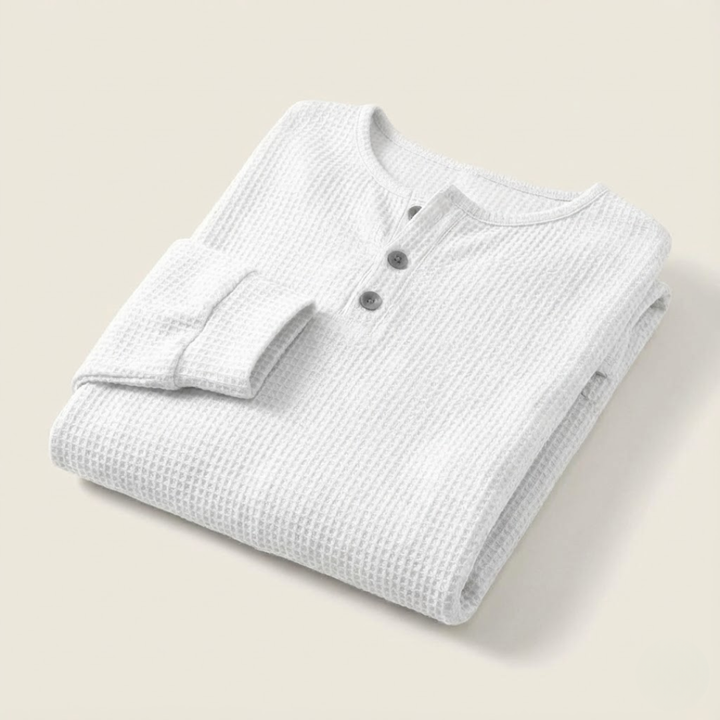 Emily | Waffle Knit Long Sleeve Top