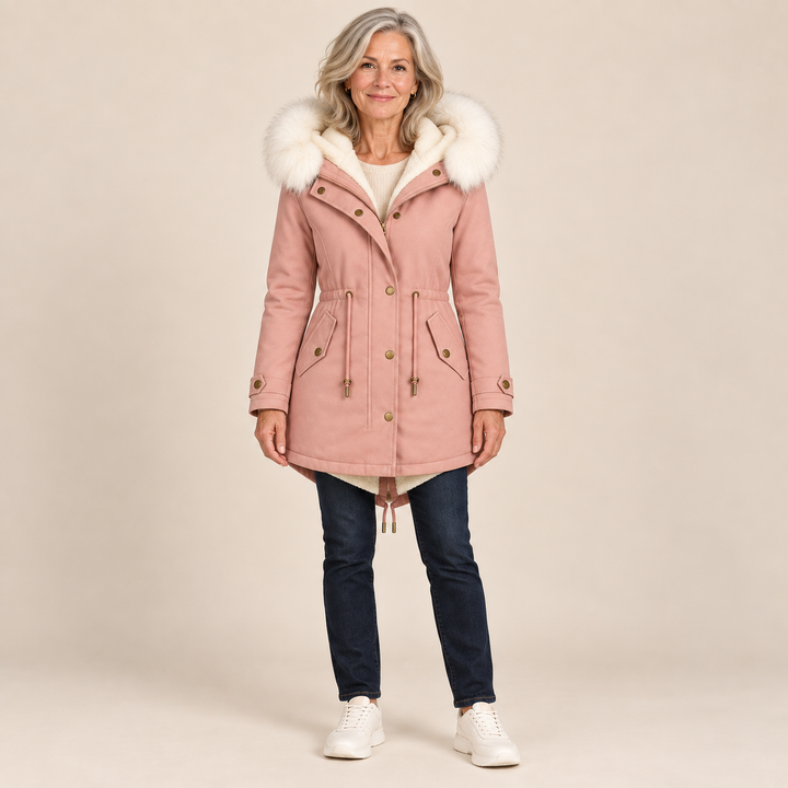 Maureen | Cozy Long Parka with Faux-Fur Hood