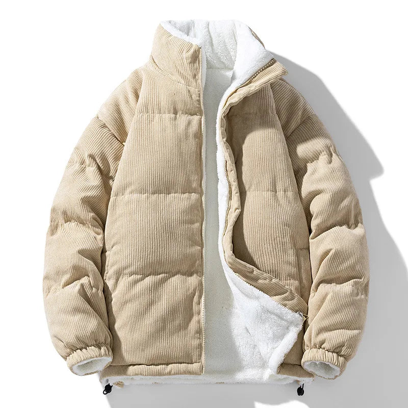Elliot | Soft Corduroy Quilted Puffer Jacket