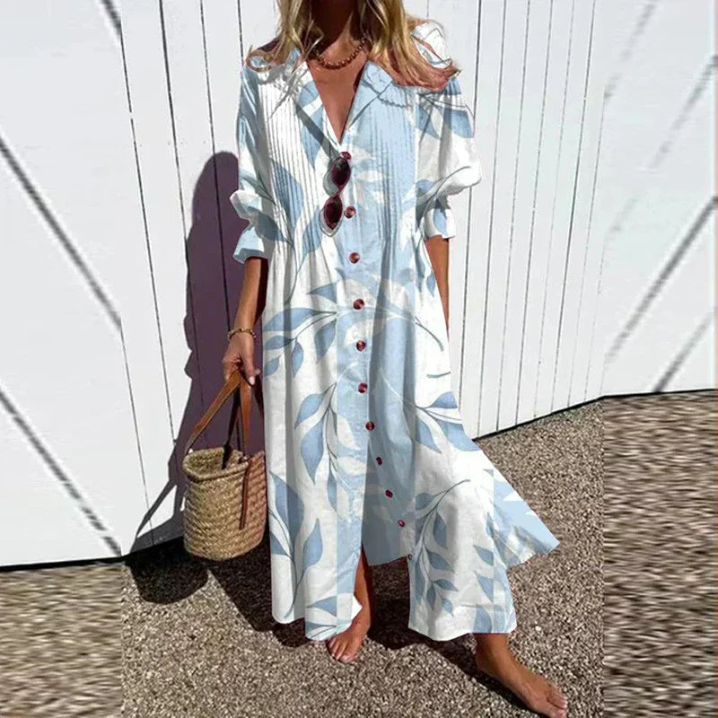 Averra | Breezy Floral Maxi Dress