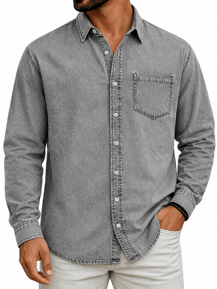 Wyatt | Washed Denim Shirt
