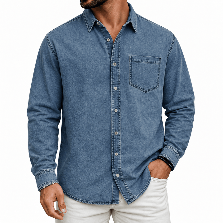 Wyatt | Washed Denim Shirt