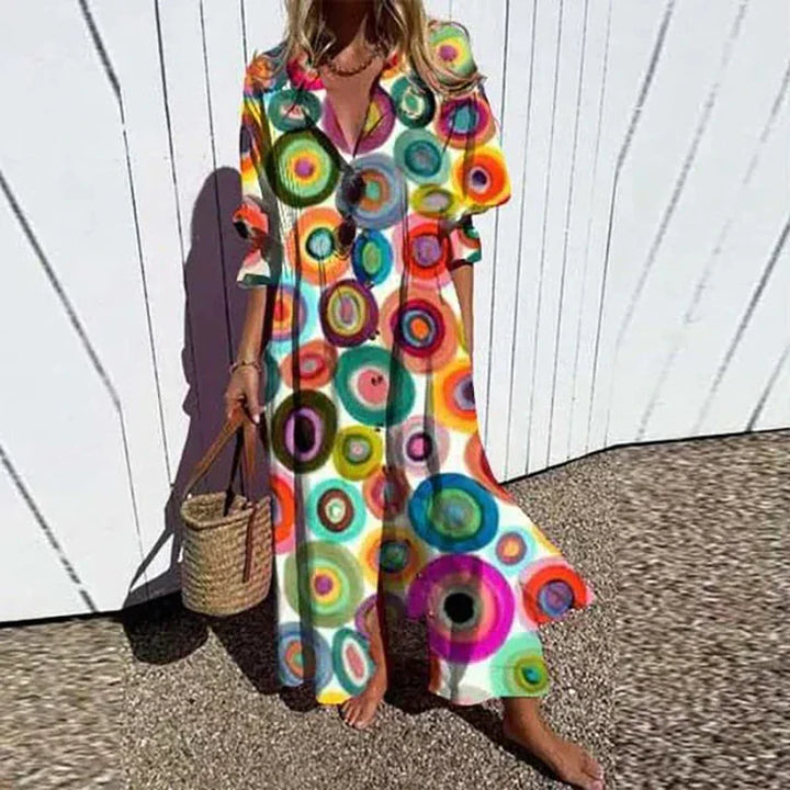 Averra | Breezy Floral Maxi Dress