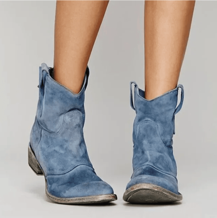 Tessa | Western Pull-On Ankle Boots