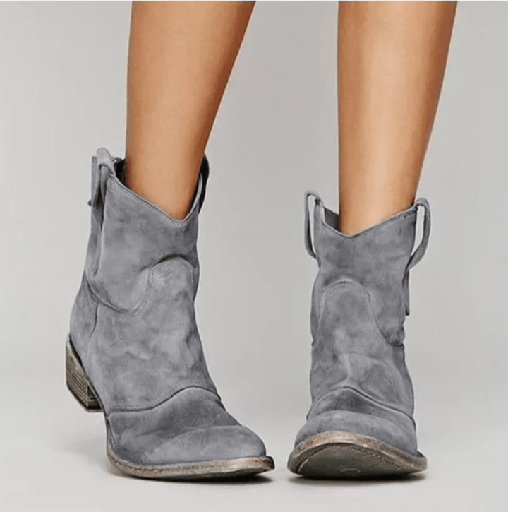 Tessa | Western Pull-On Ankle Boots