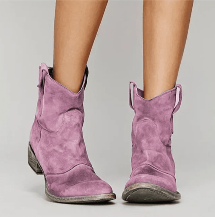 Tessa | Western Pull-On Ankle Boots