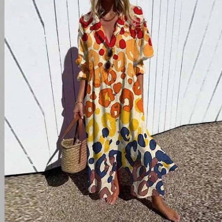 Averra | Breezy Floral Maxi Dress