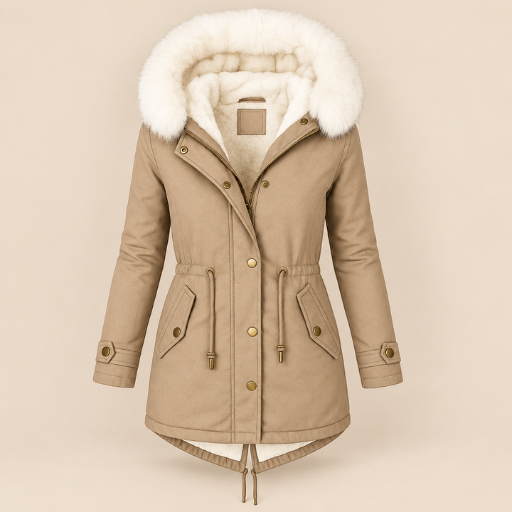 Maureen | Cozy Long Parka with Faux-Fur Hood