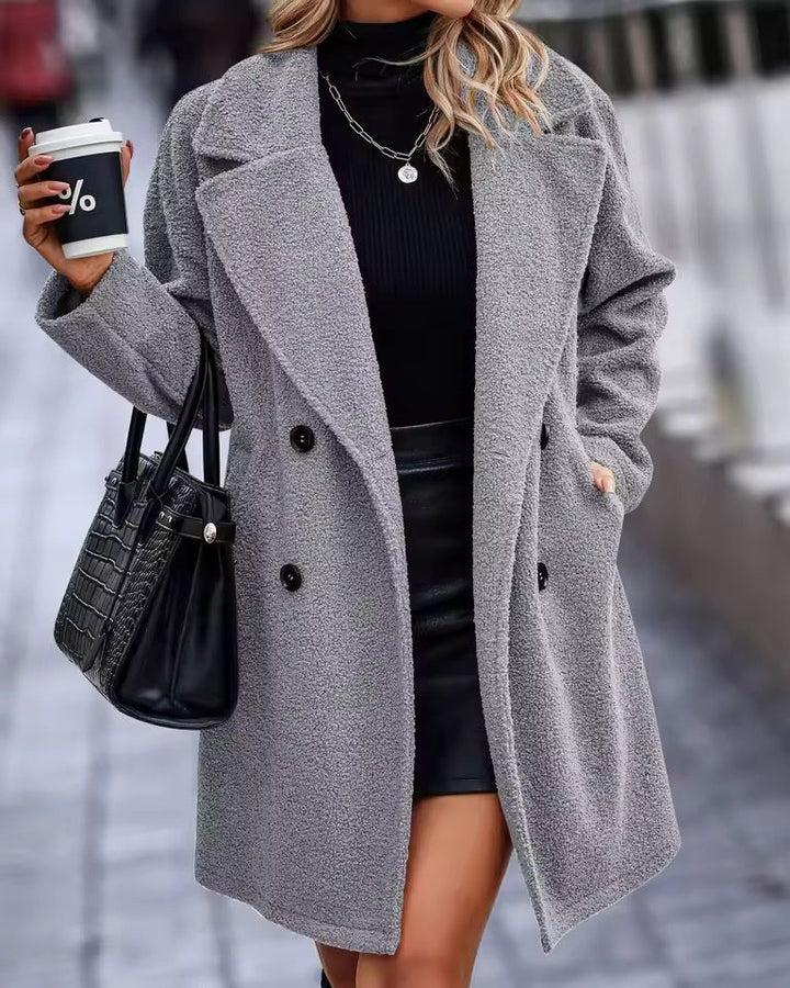 Delia | Button Pocket Coat