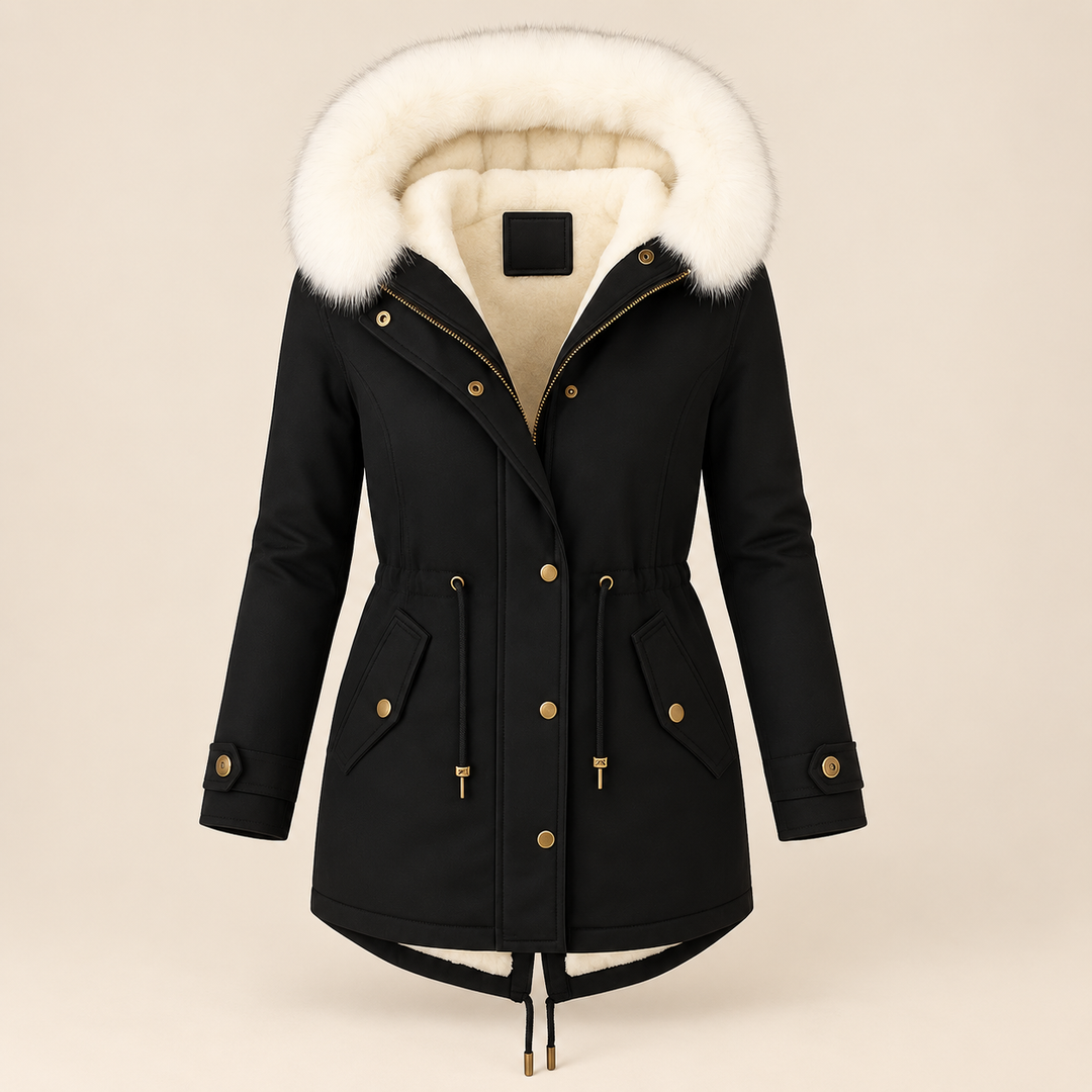 Maureen | Cozy Long Parka with Faux-Fur Hood