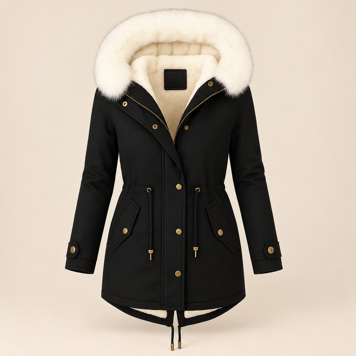 Maureen | Cozy Long Parka with Faux-Fur Hood