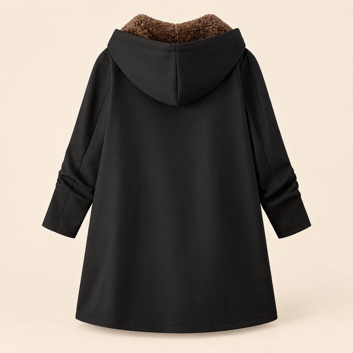 Iris | Cozy Sherpa-Lined Hooded Coat