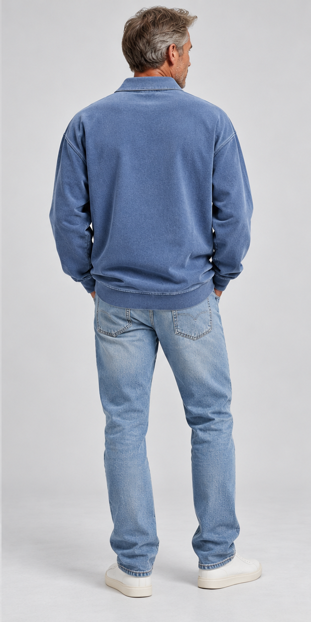 Gerald | Vintage-Style Long-Sleeve Polo