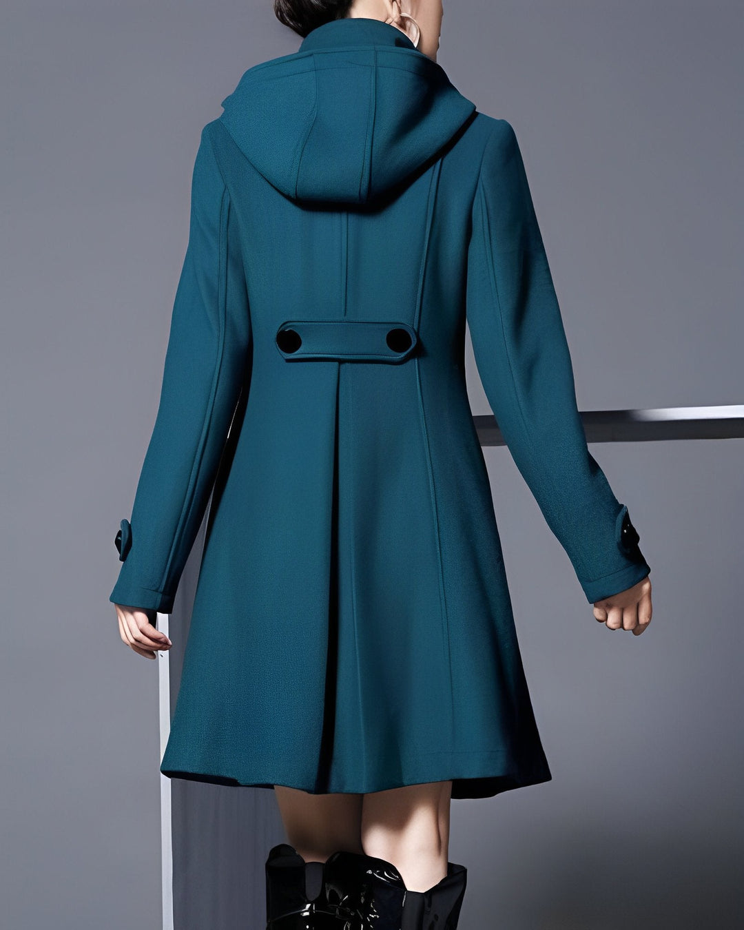 Margot | Elegant Hooded Scarf Coat