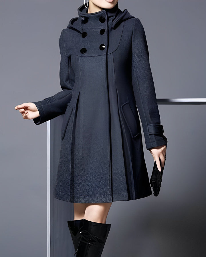 Margot | Elegant Hooded Scarf Coat