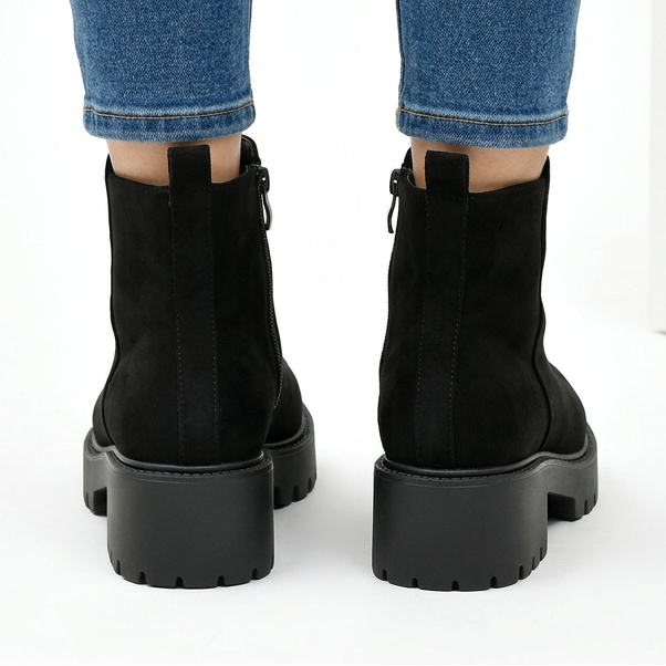 Nadine | Suede-Look Comfort Ankle Boots