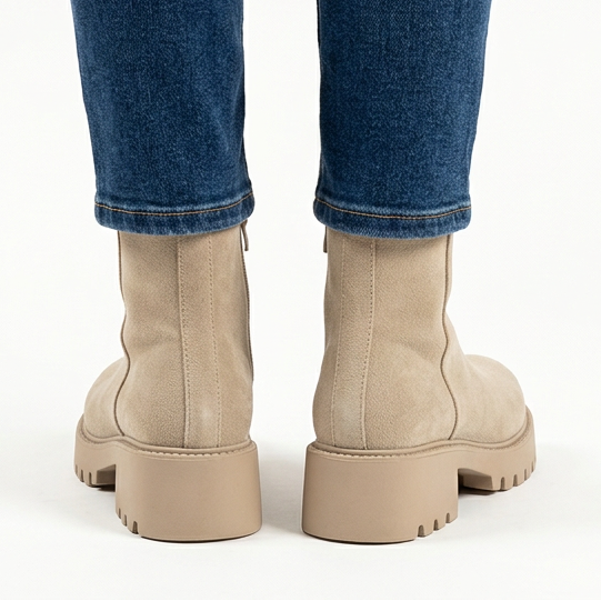 Nadine | Suede-Look Comfort Ankle Boots