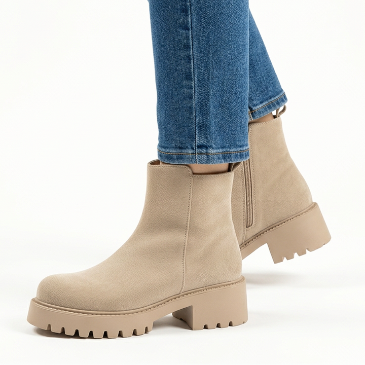 Nadine | Suede-Look Comfort Ankle Boots