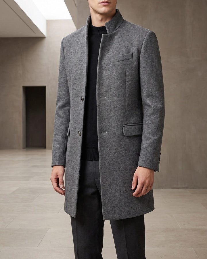 Lowell | Stand Collar Overcoat