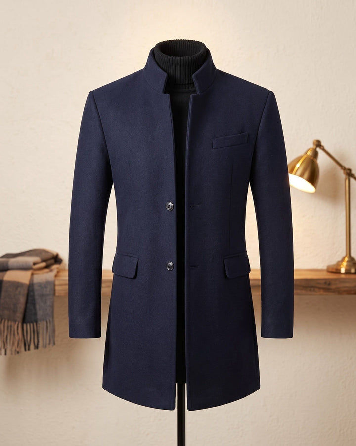Lowell | Stand Collar Overcoat