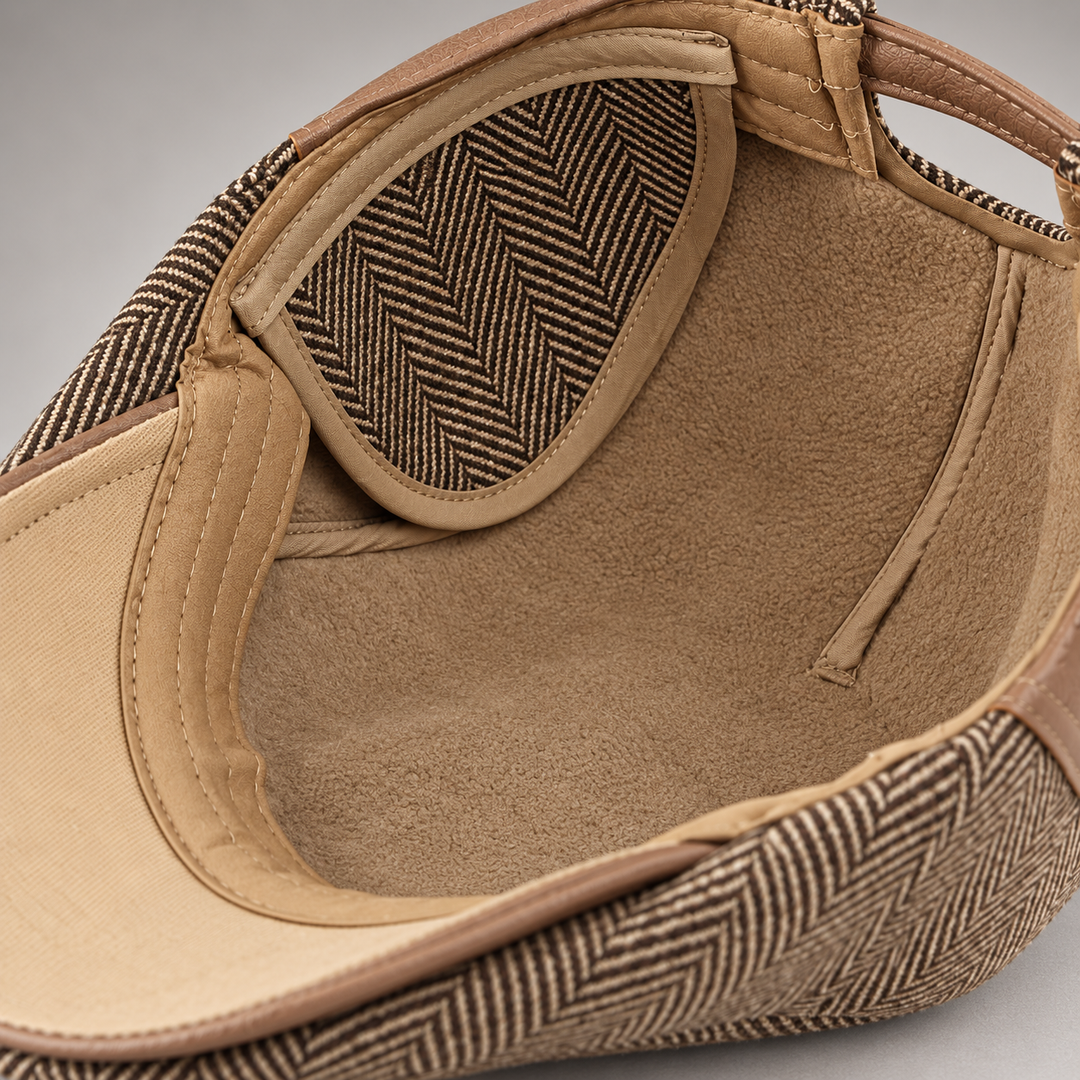 Graham | Vintage Herringbone Flat Cap