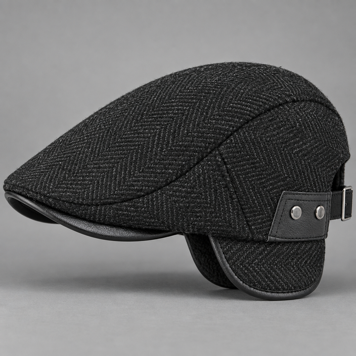 Graham | Vintage Herringbone Flat Cap