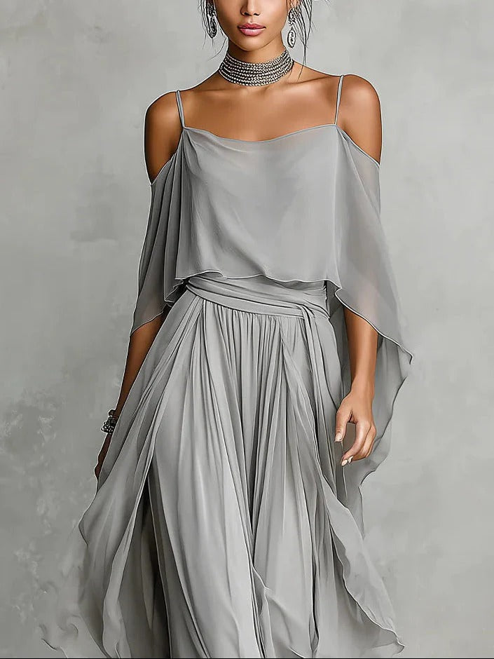 Veloura | Elegant Flowing Maxi Dress