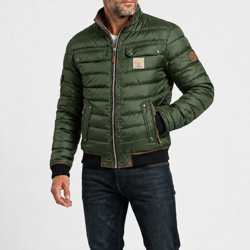 Grayson | Vintage-Style Contrast Collar Jacket