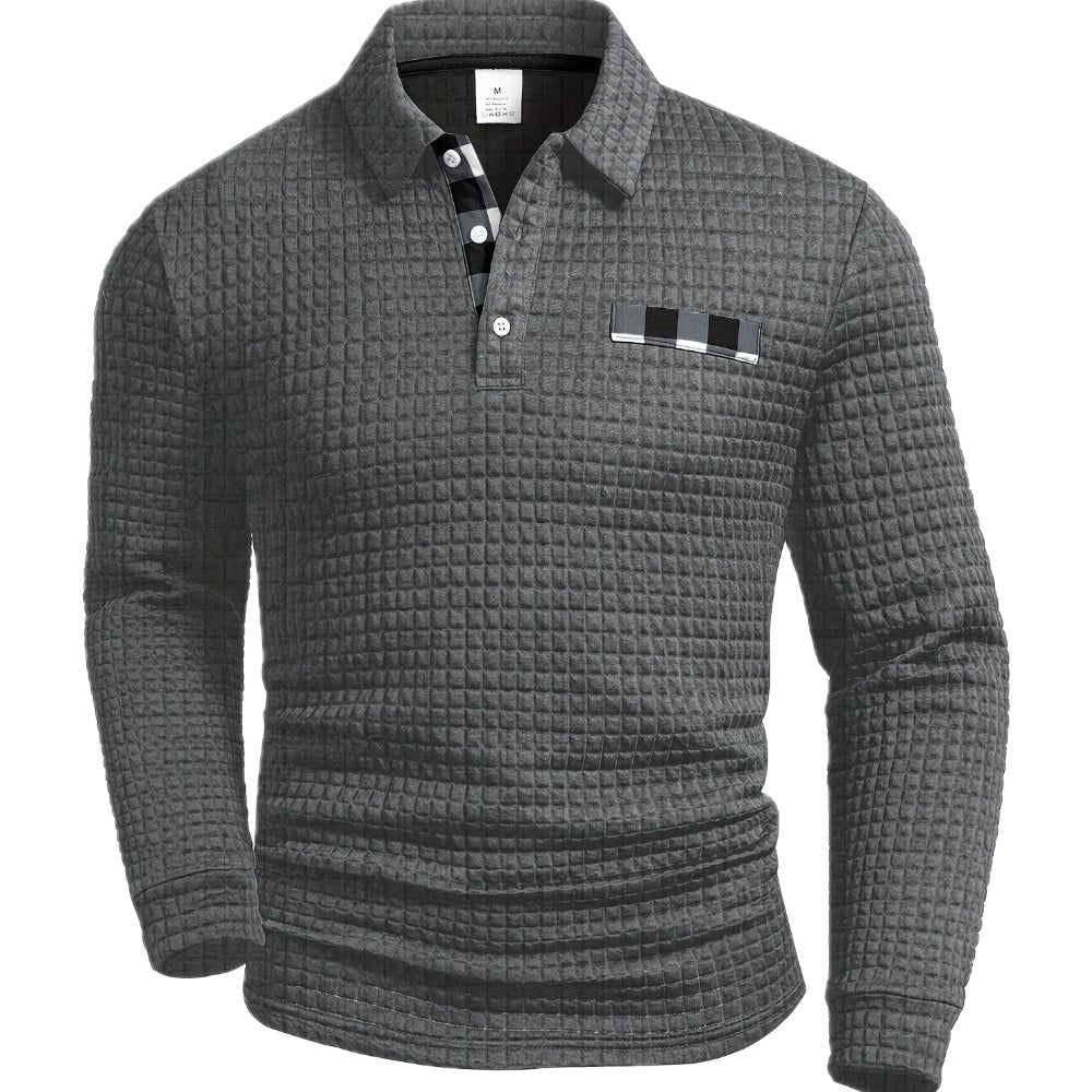 Stanley | Structured Long-Sleeve Polo
