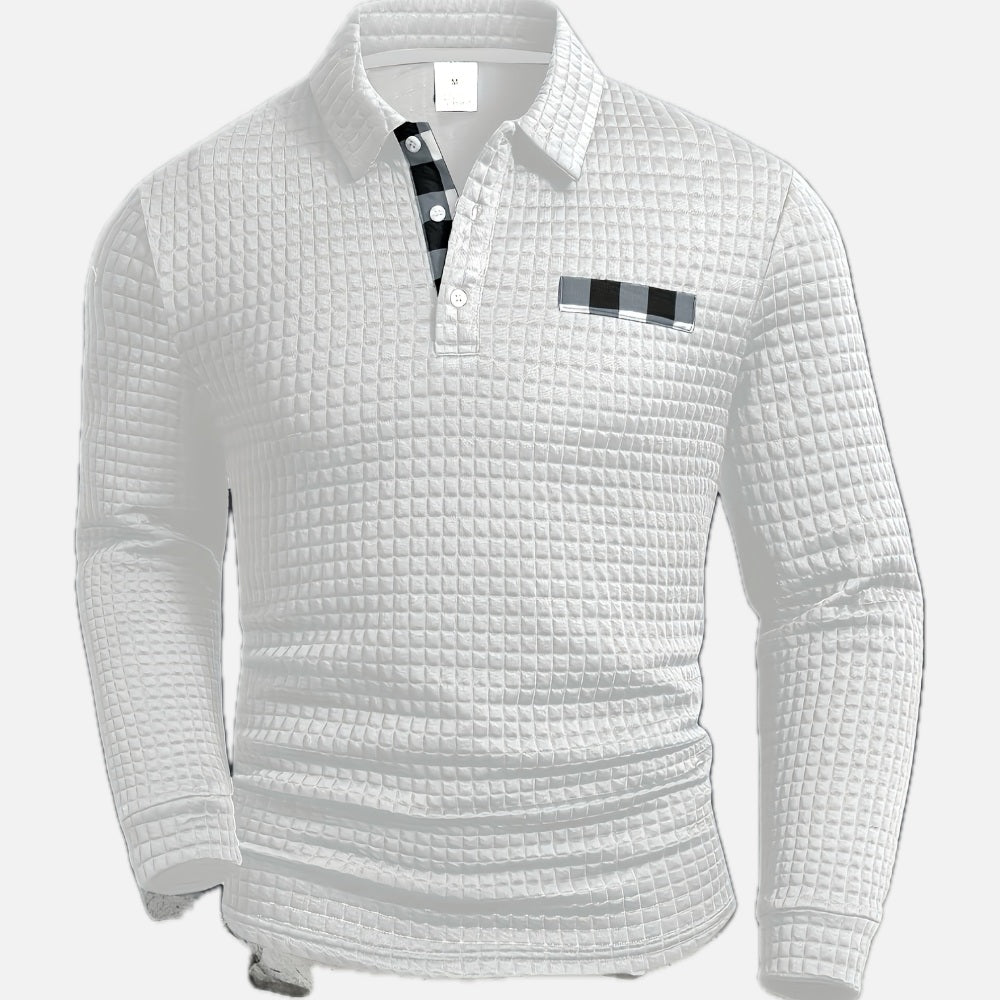 Stanley | Structured Long-Sleeve Polo