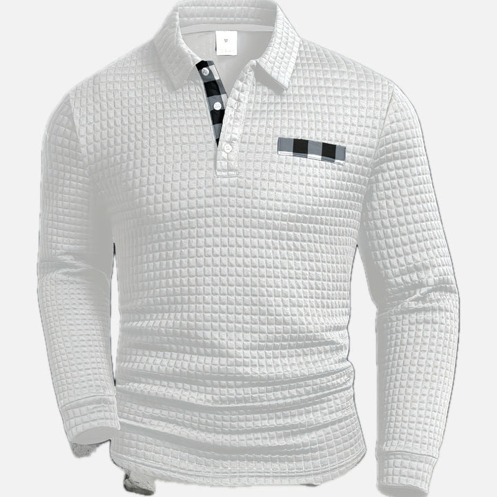 Stanley | Structured Long-Sleeve Polo