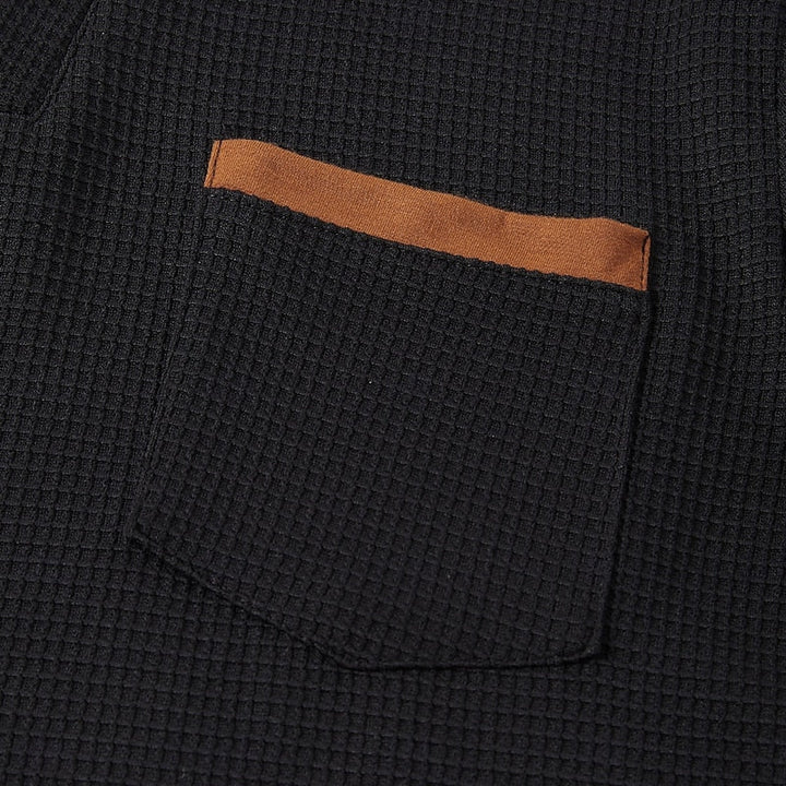Raymond | Textured Long-Sleeve Henley