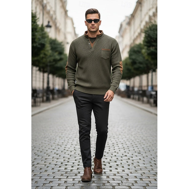 Raymond | Textured Long-Sleeve Henley