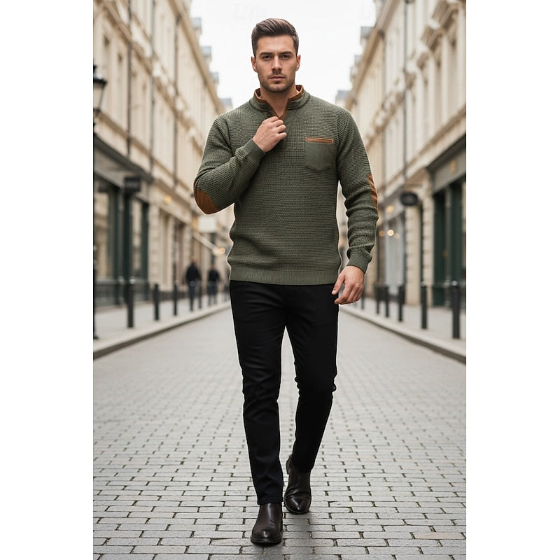 Raymond | Textured Long-Sleeve Henley