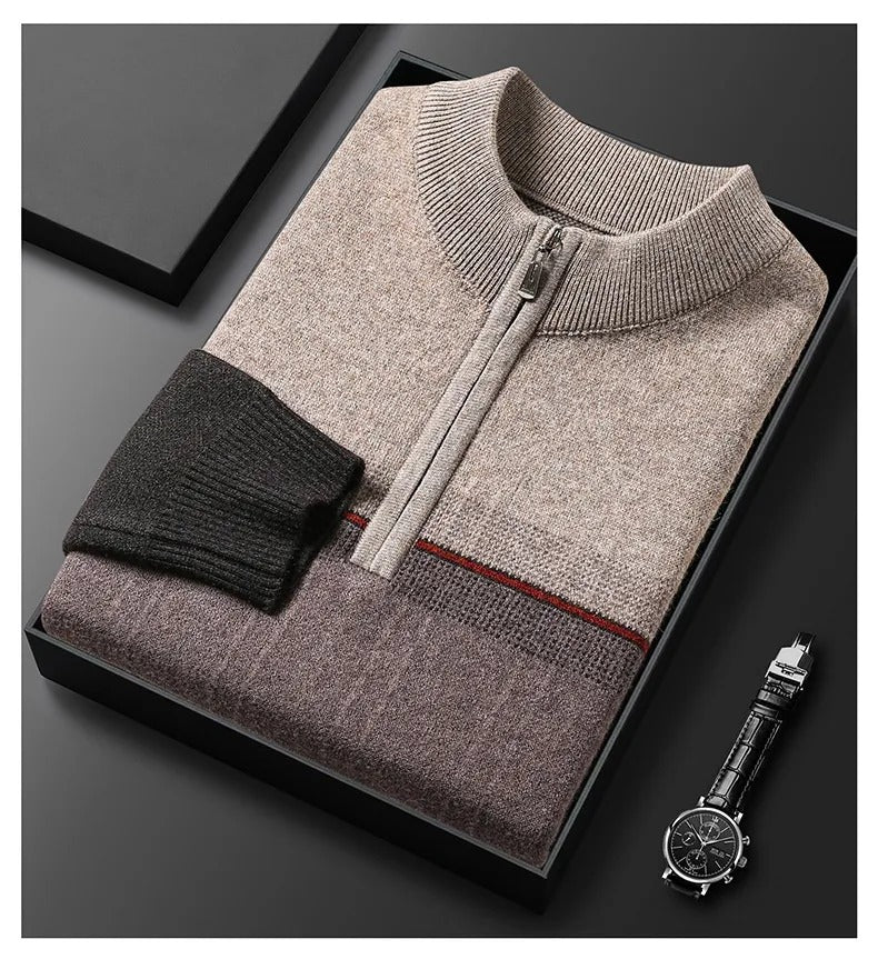 Theodore | Colorblock Half-Zip Sweater