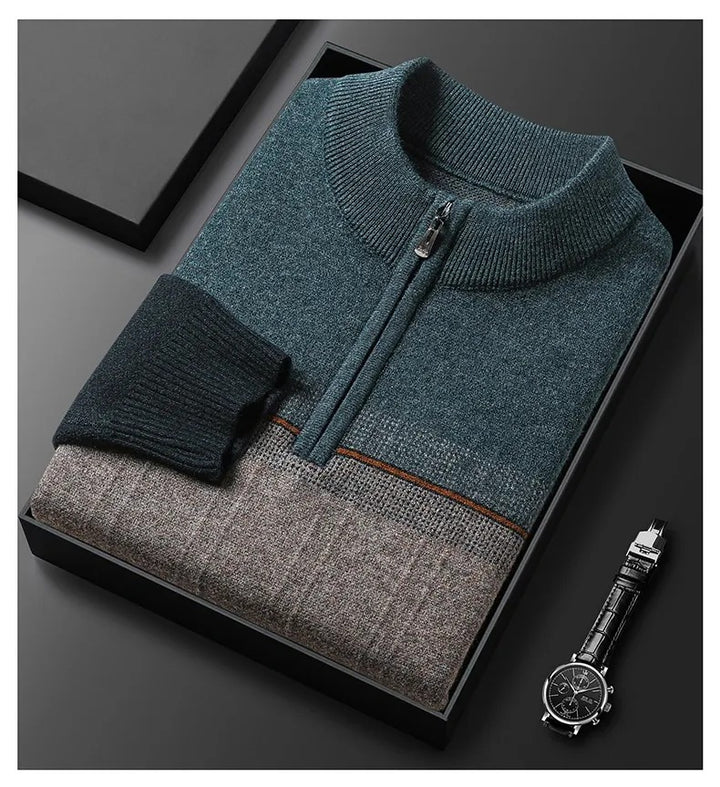 Theodore | Colorblock Half-Zip Sweater