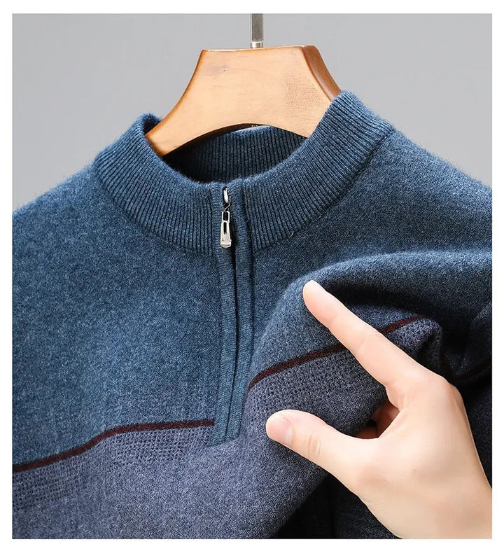 Theodore | Colorblock Half-Zip Sweater