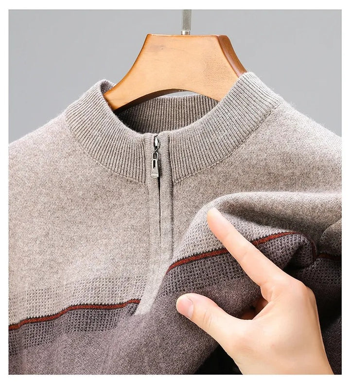 Theodore | Colorblock Half-Zip Sweater