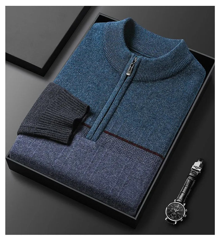 Theodore | Colorblock Half-Zip Sweater