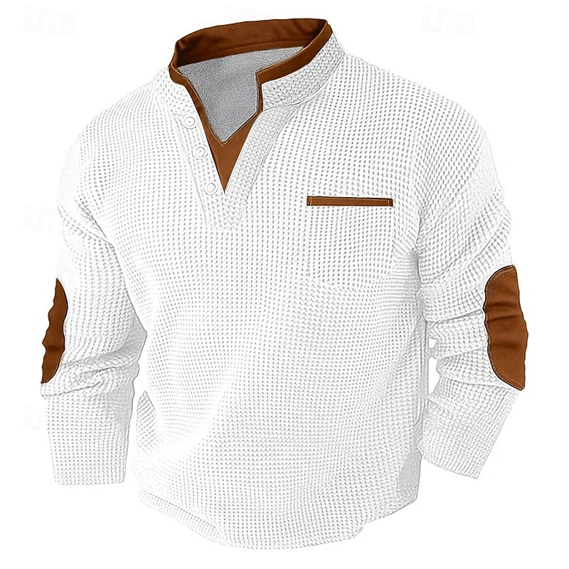 Raymond | Textured Long-Sleeve Henley
