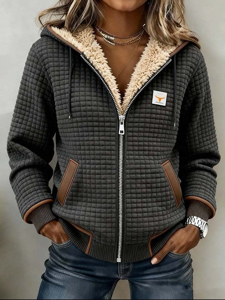 Nora | Quilted Hooded Zip Jacket