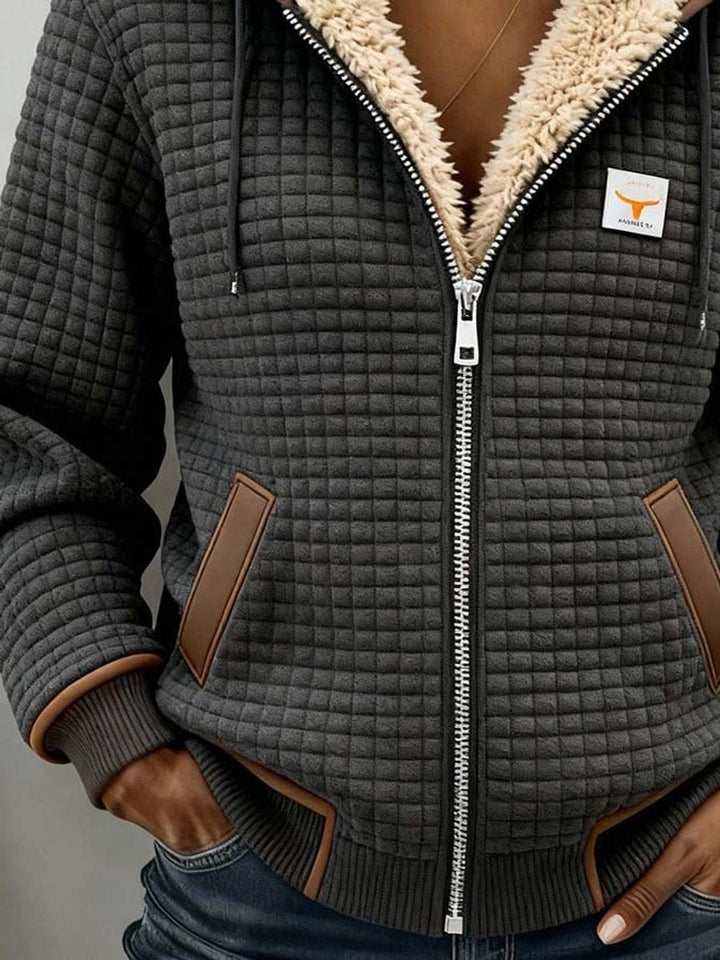 Nora | Quilted Hooded Zip Jacket